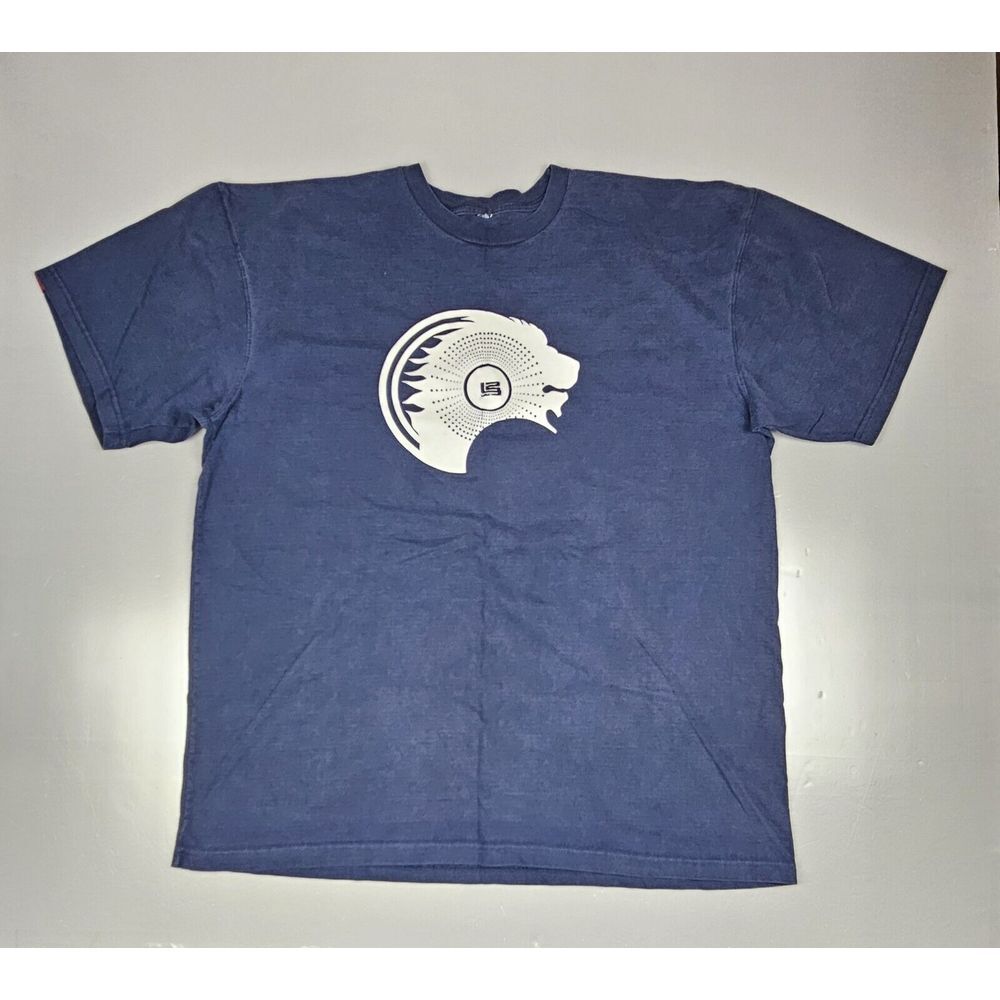 Nike LeBron James T Shirt Mens 3XL. Vintage Lion Head L23 Blue‎ Y2K.